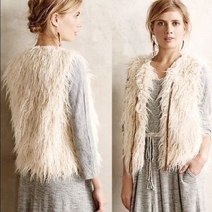 Hei Hei Anthropologie faux fur vest